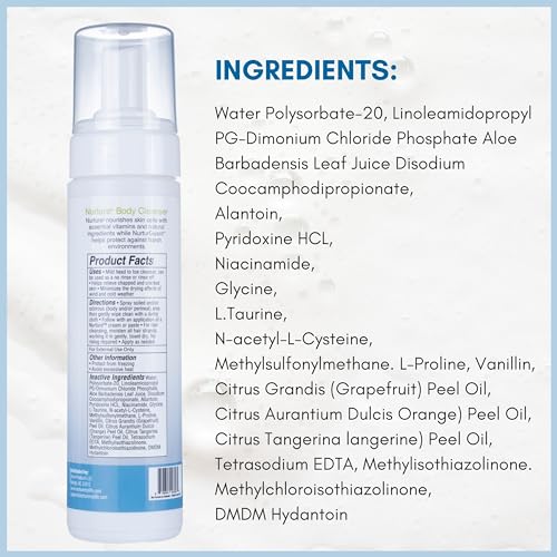 Nurture Rinse Free Waterless Foaming Cleanser Body Wash w