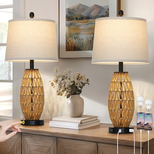 Ceramic Table Lamp Set ot 2