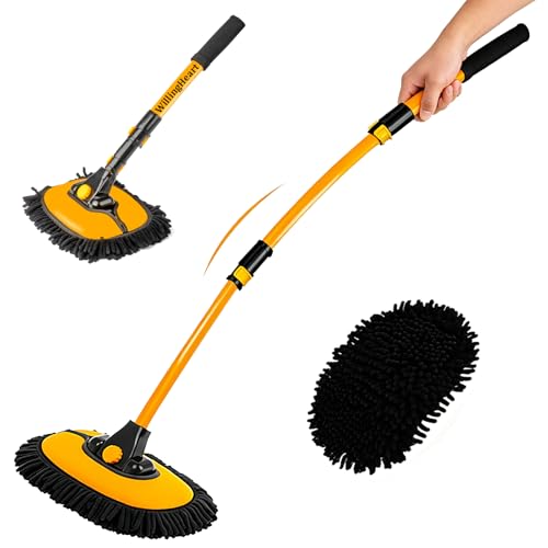 15° Curved Car Wash Brush with Long Handle