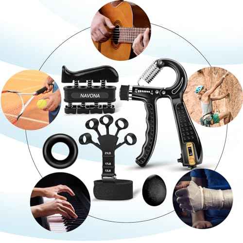 5 10 PCS Grip Strength Trainer Kit