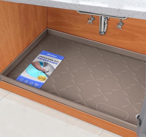 Waterproof Under Sink Mat Silicone Kitchen Cabinet Liner