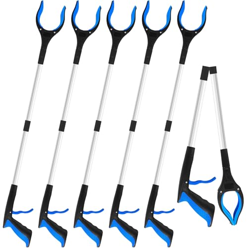 6 Pack 32 Inch Commercial Trash Grabber for Elderly Assist