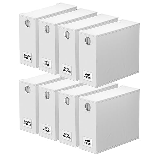 8 Pack Bed Sheet Organizers and Storage