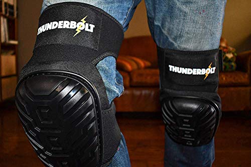 Knee Pads for Men Construction Knee Pads for Work for Men and Women with Double Gel for Gardening Flooring Roofing Heavy Duty with Extra Thick Foam and Strong Adjustable Non