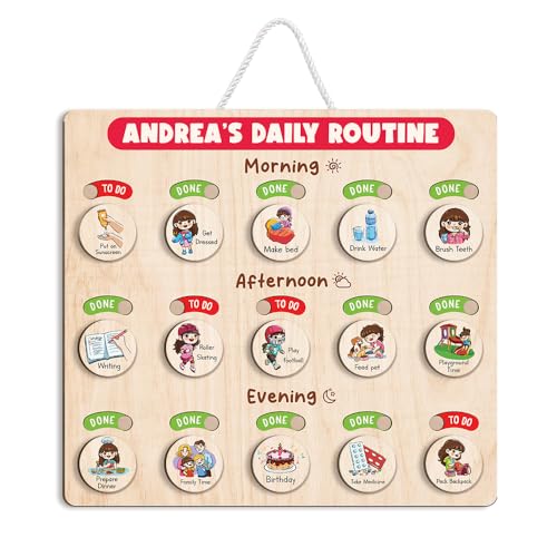 Wooden Chore Chart for Boys