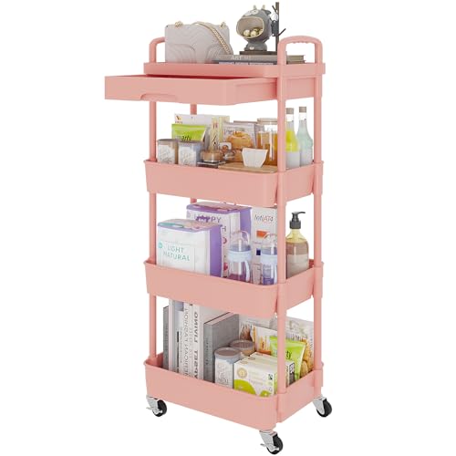 Utility Cart with Drawer & Wheels