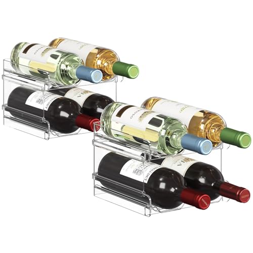 Plastic Stackable Wine Rack for Refrigerator