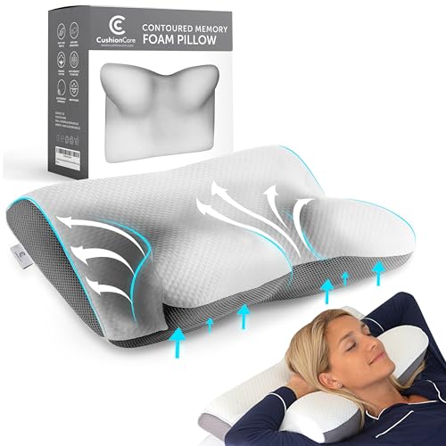 Cervical Memory Foam Pillow for Neck and Shoulder Pain Relief