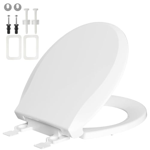 Toilet Seat Elongated with Slow Close Hinges Compatible with TOTO