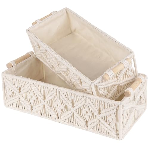 Macrame Storage Baskets Set of 2