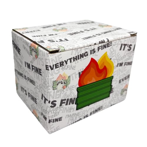 Funny Garbage Can Fire Sticky Notes 300 Sheets