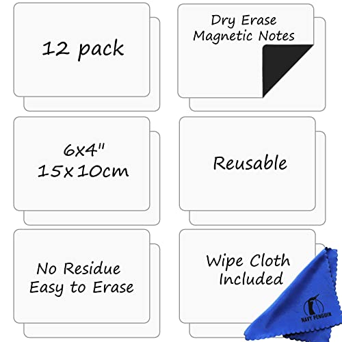 Dry Erase Magnets 6x4 in