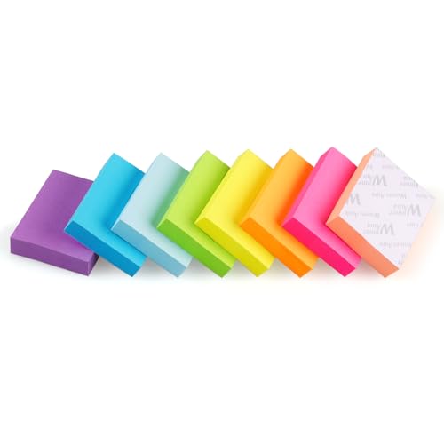 1.5x2 Sticky Notes Bright Colors Self