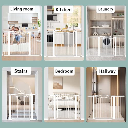 Extra Wide Baby Gate for Kids Or Pets Walk Thru Dog Gates for The House Doorway Child Safety Gate