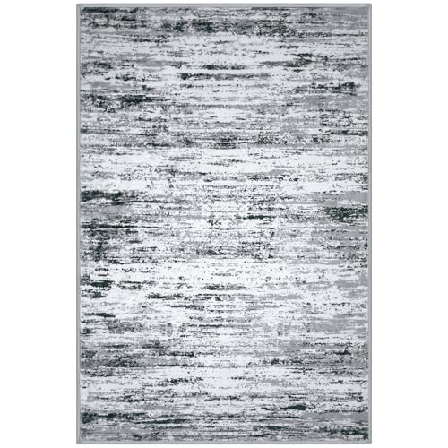 Washable Abstract Rug Non Slip