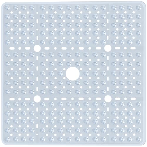 Large Square Shower Mat Non Slip 27 x 27 Inch