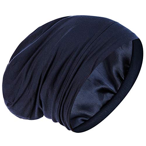 Silk Satin Lined Bonnet Sleep Cap