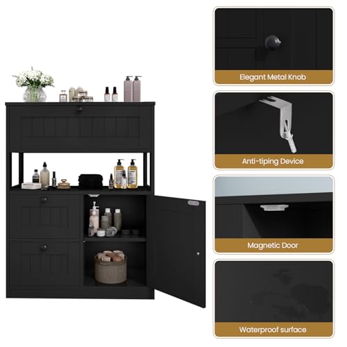 Modern Bathroom Floor Storage Cabinet