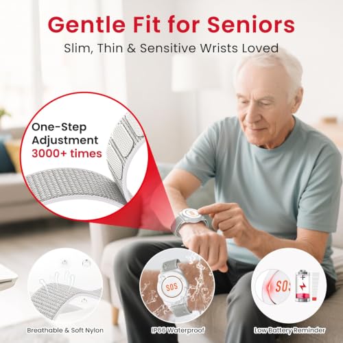 Caregiver Pager Wireless Call Button Nurse Alert System 500+ Feet for Home