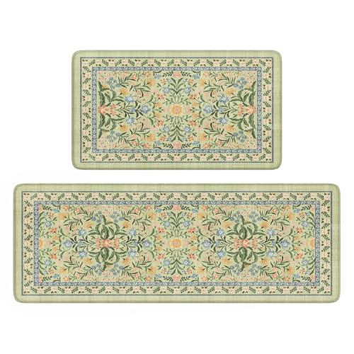 Modern Floral Kitchen Mats