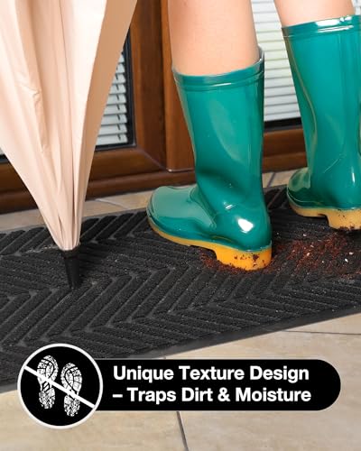 Heavy Duty Door Mat for Indoor Outdoor Entrance