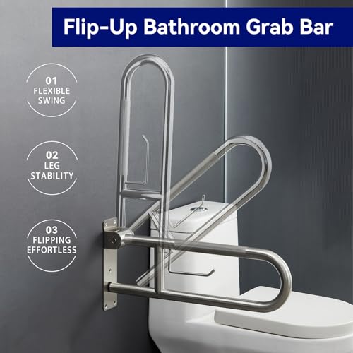 Flip Up Safety Rail with Soft Silicone Anti