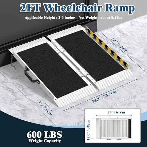 Portable Foldable Aluminum Wheelchair Ramp