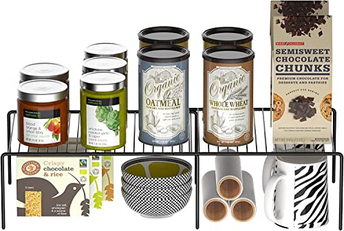 kitchen counter and cabinet shelf organizers