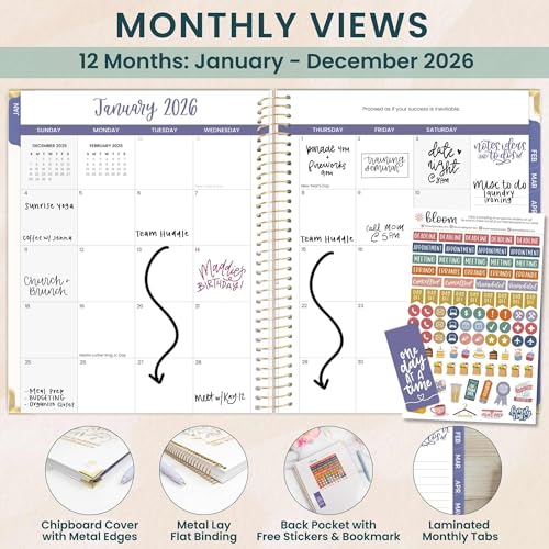 2026 Floral Hardcover Planners