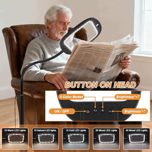Floor Magnifying Glass withLight and Stand