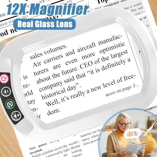 Magnifying Glass with Light and Stand