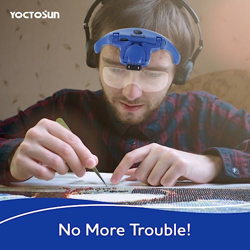 Magnifying Glasses with 4 LED Lights