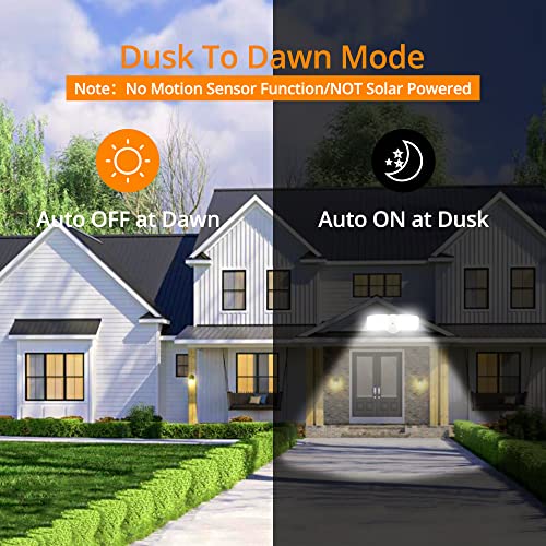2 Pack 19W Dusk to Dawn LED Security Light Outdoor