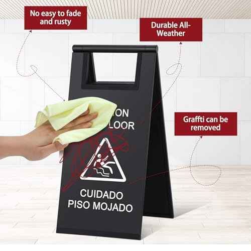 2 Pcs Wet Floor Sign
