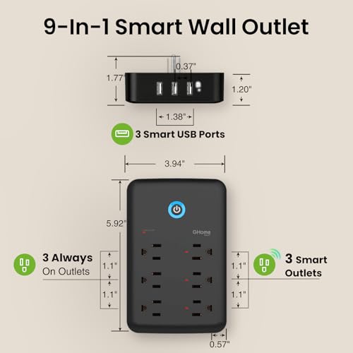 Plug Outlet Extender 15A