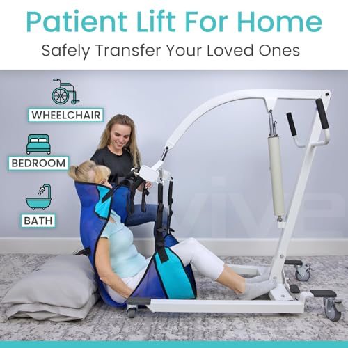 Hydraulic Patient Lift for Home Use with Sling