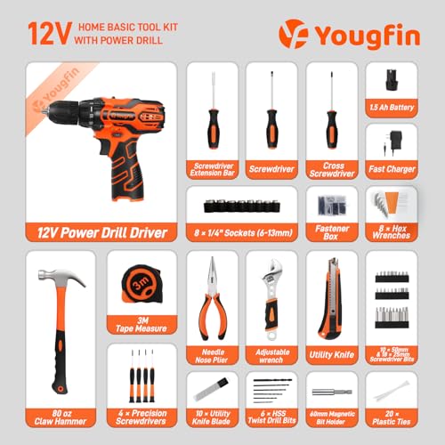 20V Cordless Drill Power Set
