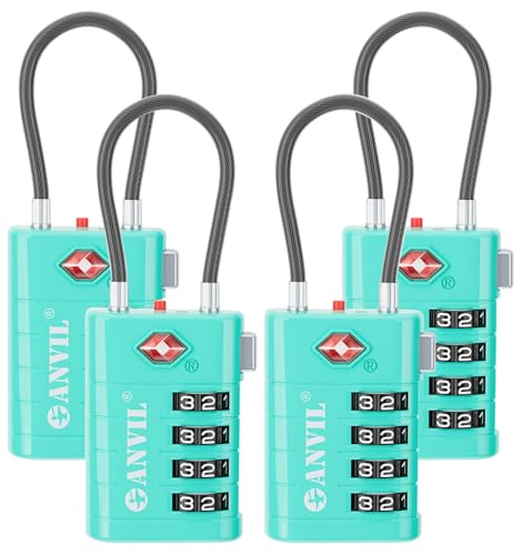 TSA Approved Luggage Locks with Search Alert Indicator