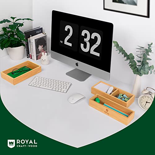 Bamboo Sticky Note Pad Holder for Desk