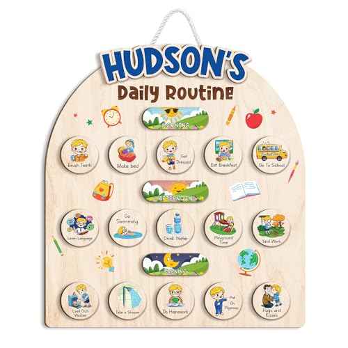 Wooden Chore Chart for Boys