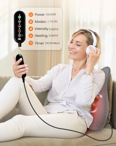 Heated Lumbar Support Pillow for Office Chair