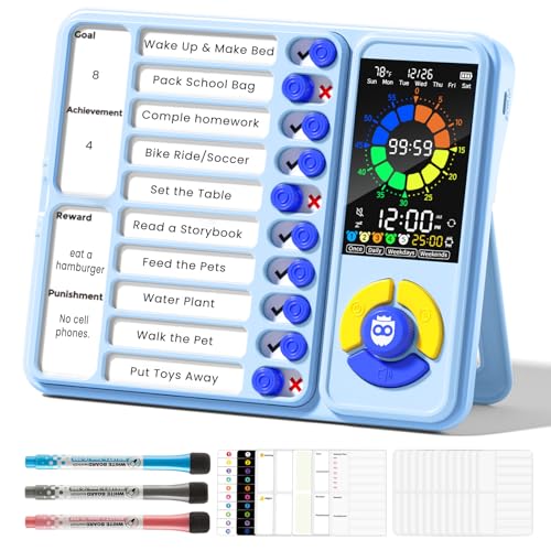 5-in-1 Visual Timer, ADHD Tool for Kids|Adults, Visual Schedule for Kids with Autism