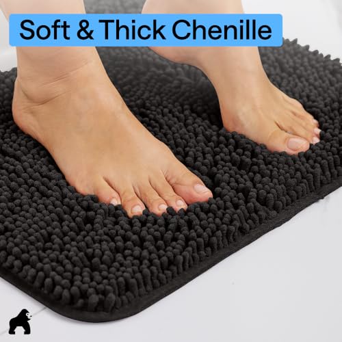 Bath Rug Mat Thick Soft Absorbent Chenille