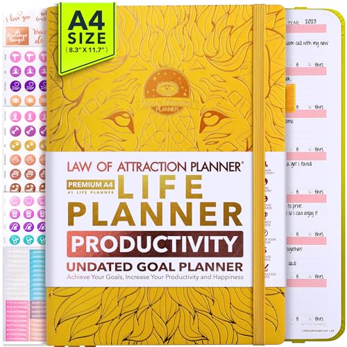 Life Planner Deluxe Undated Planner Weekly and Monthly Manifestiing Journal