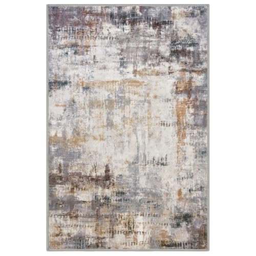 Abstrac Washable Rugs for Entryway