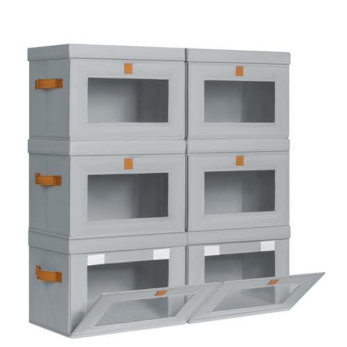 Front Opening Storage Bins with Lids