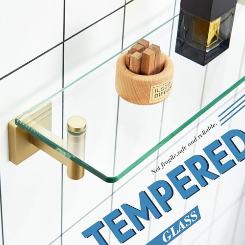 Wall Shelves Floating Glass Shelf for Bedroom Living Room Kitchen Storage