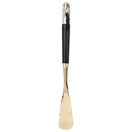 Shoe Horn Long Handled Metal Lion Head Shoe Horn Wooden Long Handle Shoe Lifter Shoe Spoon Tool for Men Ladies