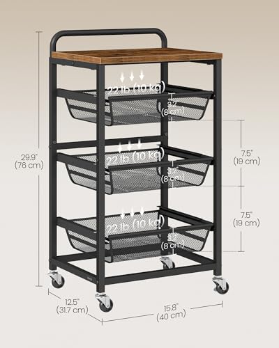 Storage Cart with Pull