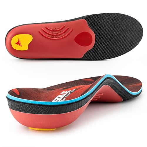 220+ lbs Plantar Fasciitis High Arch Support Insole for Men Women